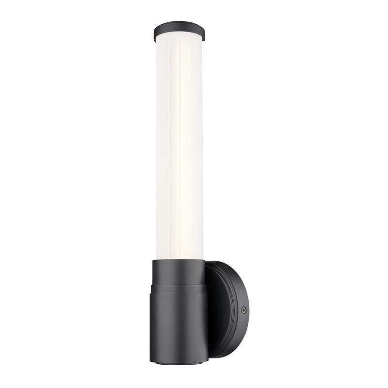 Z-Lite Warwick 1 Light 4" Wall Sconce, Matte Black/Opal White - 1020-1S-MB-LED