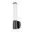 Z-Lite Warwick 1 Light 4" Wall Sconce, Matte Black/Opal White