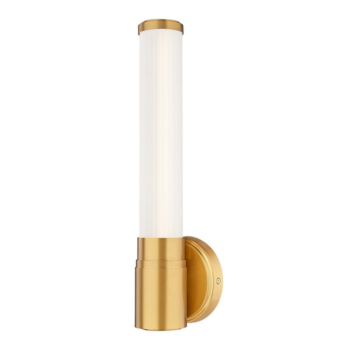 Z-Lite Warwick 1 Light 4" Wall Sconce, Modern Gold/Opal White - 1020-1S-MGLD-LED