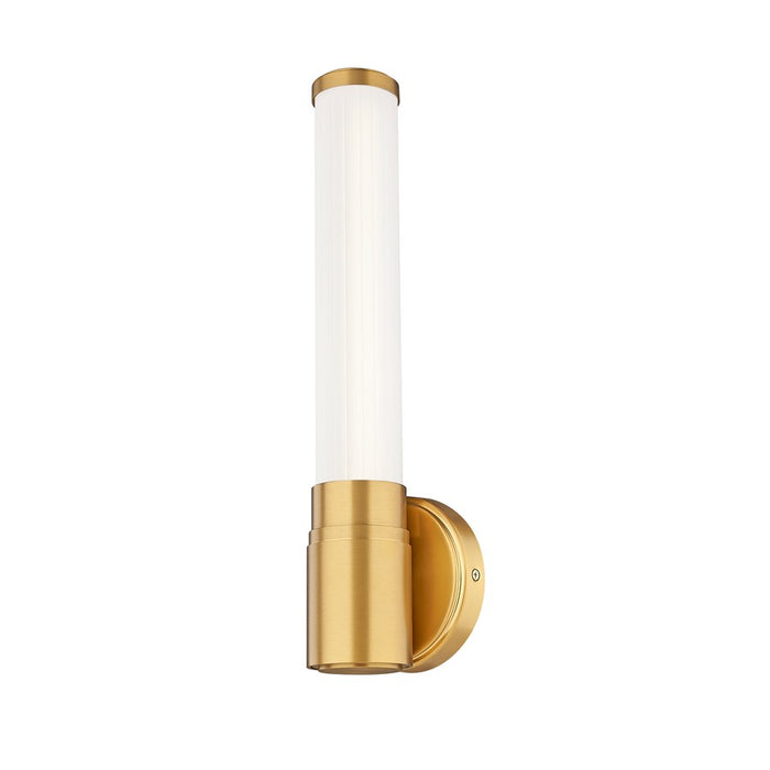 Z-Lite Warwick 1 Light 4" Wall Sconce, Modern Gold/Opal White