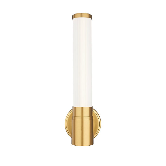 Z-Lite Warwick 1 Light 4" Wall Sconce, Modern Gold/Opal White
