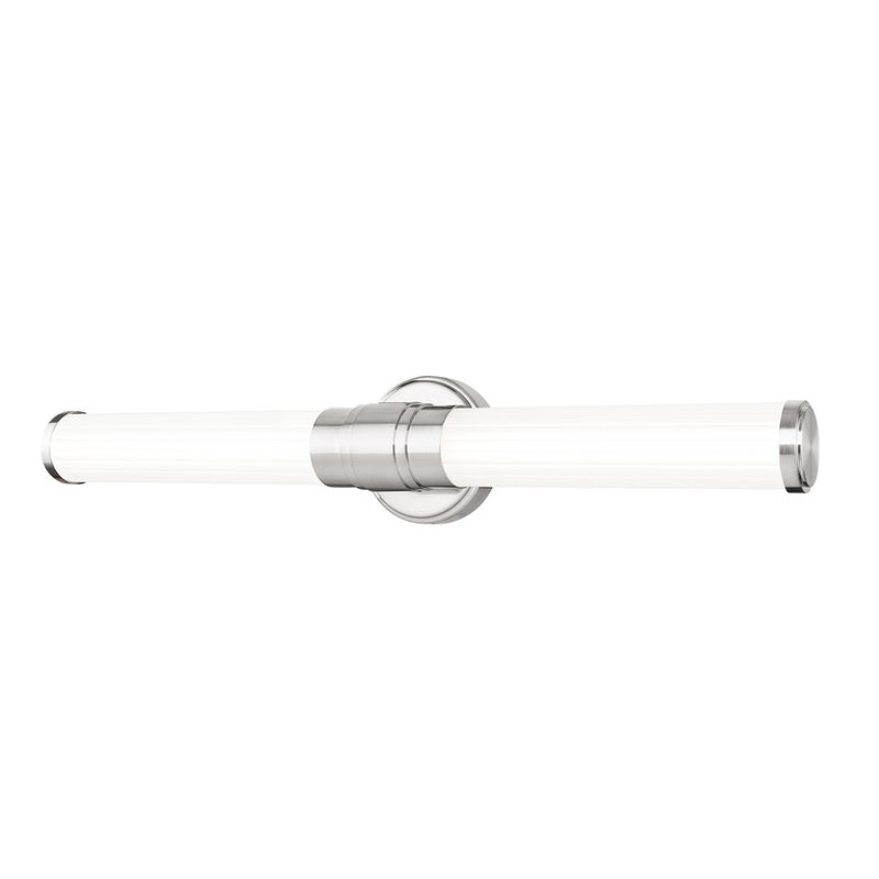 Z-Lite Warwick 1Lt 4" LED Vanity/25W, Nickel/Opal White - 1020-25W-BN-LED