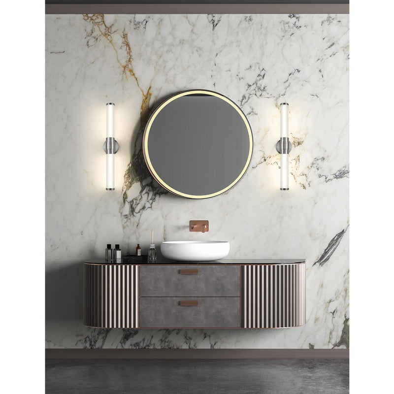 Z-Lite Warwick 1 Light 4" LED Vanity 25W, Nickel/Opal White