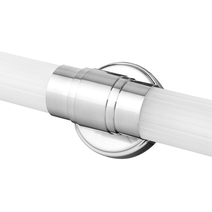 Z-Lite Warwick 1Lt 4" LED Vanity/25W, Nickel/Opal White