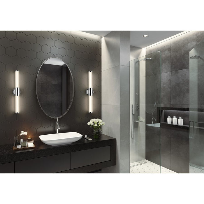 Z-Lite Warwick 1 Light 4" LED Vanity/25W, Chrome/Opal White