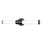 Z-Lite Warwick 1 Light 4" LED Vanity/25W, Matte Black/Opal White - 1020-25W-MB-LED