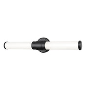 Z-Lite Warwick 1Lt 4" LED Vanity/25W, Matte Black/Opal White - 1020-25W-MB-LED