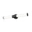 Z-Lite Warwick 1Lt 4" LED Vanity/25W, Matte Black/Opal White