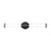 Z-Lite Warwick 1Lt 4" LED Vanity/25W, Matte Black/Opal White