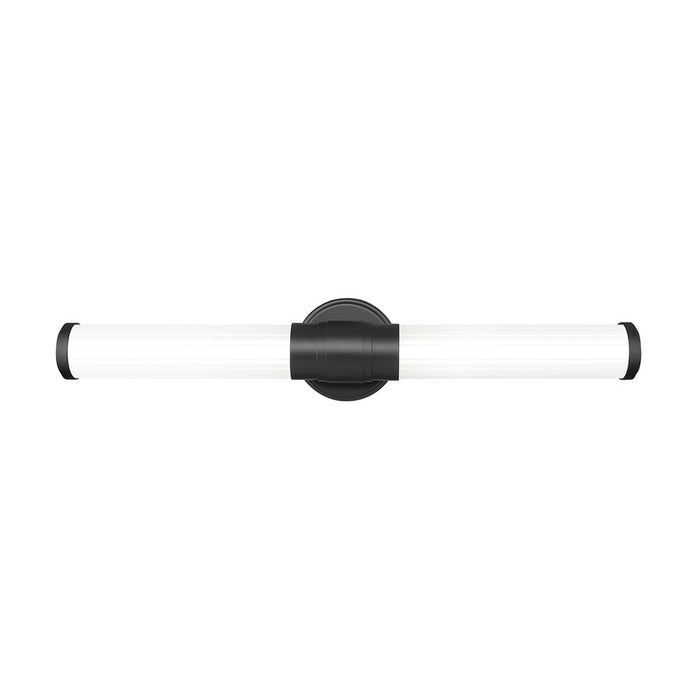 Z-Lite Warwick 1Lt 4" LED Vanity/25W, Matte Black/Opal White