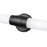 Z-Lite Warwick 1Lt 4" LED Vanity/25W, Matte Black/Opal White