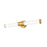 Z-Lite Warwick 1Lt 4" LED Vanity/25W, Modern Gold/Opal White