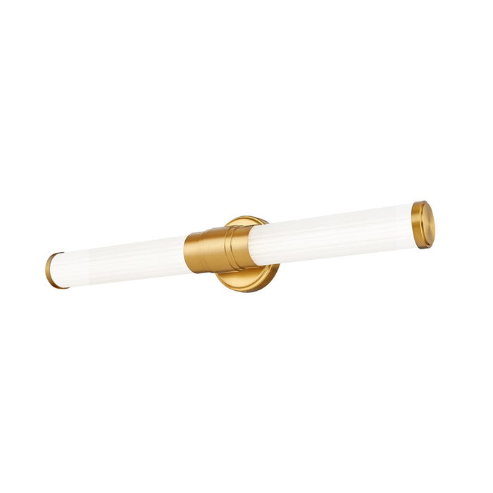 Z-Lite Warwick 1Lt 4" LED Vanity/25W, Modern Gold/Opal White