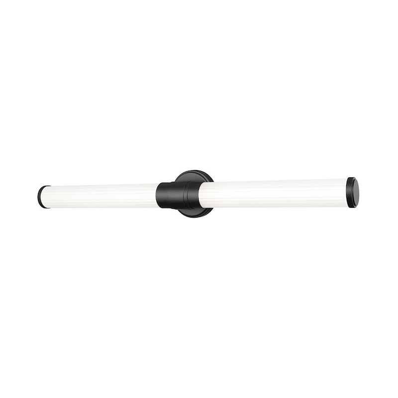 Z-Lite Warwick 1 Light 4" LED Vanity/32W, Matte Black/Opal White - 1020-32W-MB-LED