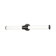 Z-Lite Warwick 1Lt 4" LED Vanity/32W, Matte Black/Opal White - 1020-32W-MB-LED