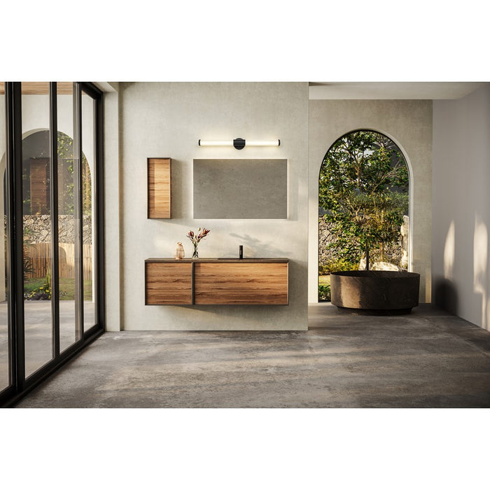 Z-Lite Warwick 1 Light 4" LED Vanity 32W, Matte Black/Opal White