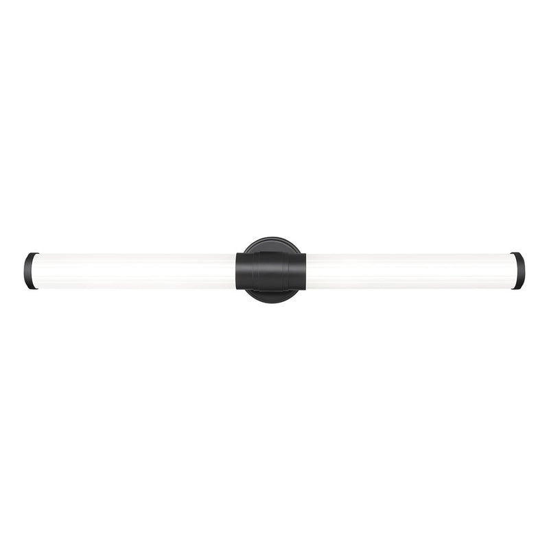 Z-Lite Warwick 1 Light 4" LED Vanity 32W, Matte Black/Opal White