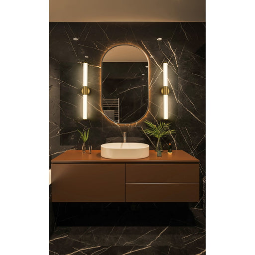 Z-Lite Warwick 1Lt 4" LED Vanity/32W, Modern Gold/Opal White