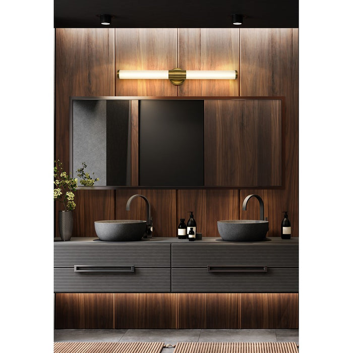 Z-Lite Warwick 1 Light 4" LED Vanity 32W, Modern Gold/Opal White