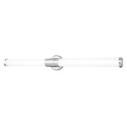 Z-Lite Warwick 1Lt 4" LED Vanity/40W, Nickel/Opal White - 1020-40W-BN-LED