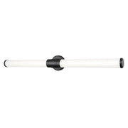 Z-Lite Warwick 1 Light 4" LED Vanity/40W, Matte Black/Opal White - 1020-40W-MB-LED