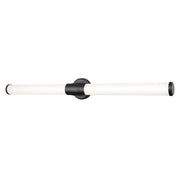 Z-Lite Warwick 1Lt 4" LED Vanity/40W, Matte Black/Opal White - 1020-40W-MB-LED