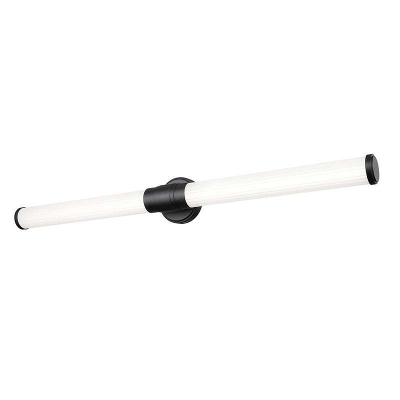 Z-Lite Warwick 1 Light 4" LED Vanity 40W, Matte Black/Opal White