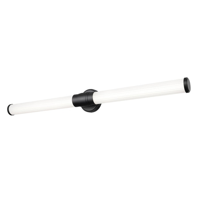 Z-Lite Warwick 1 Light 4" LED Vanity 40W, Matte Black/Opal White