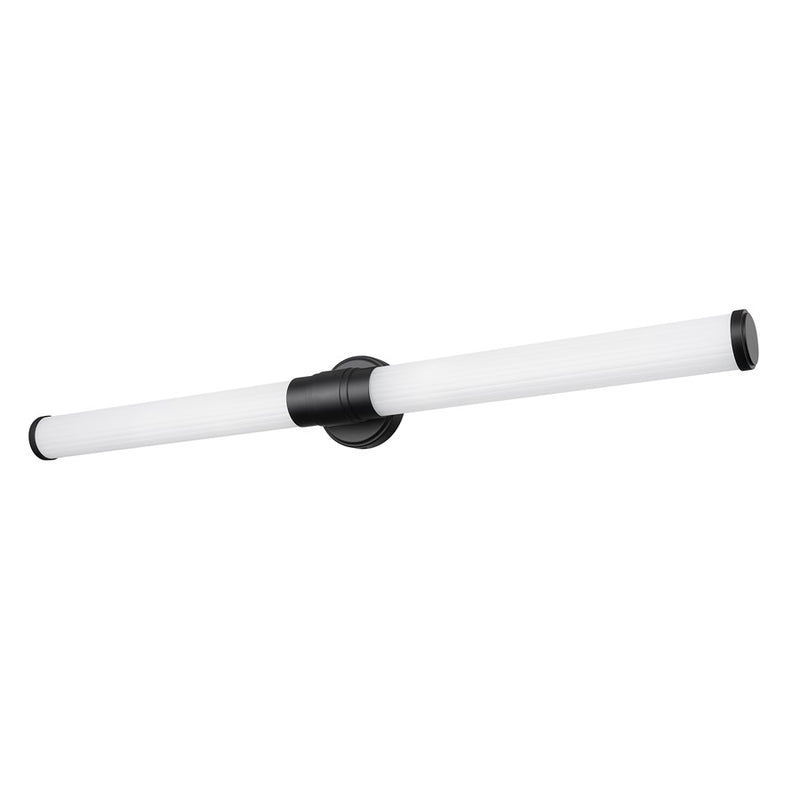 Z-Lite Warwick 1 Light 4" LED Vanity 40W, Matte Black/Opal White