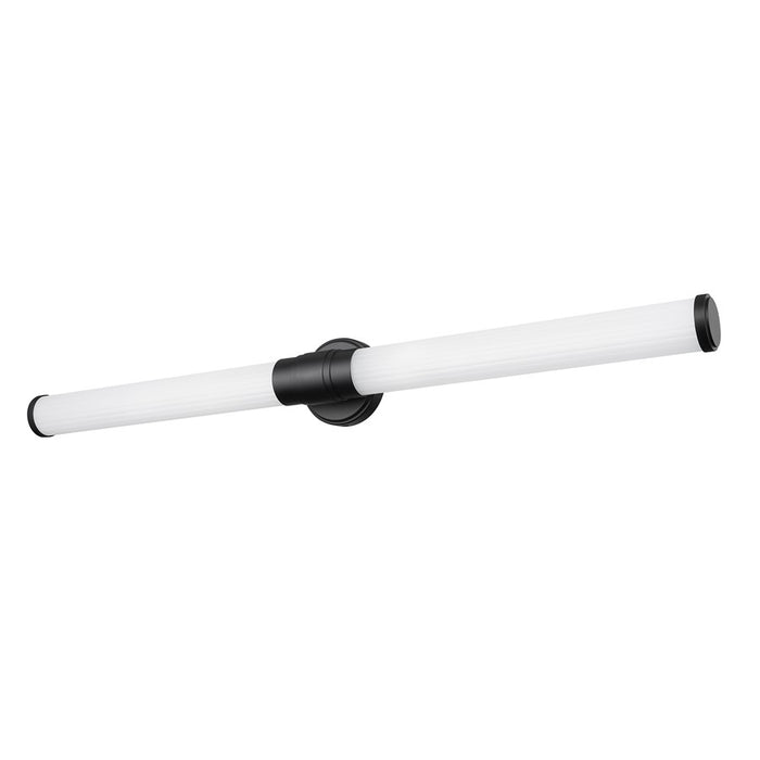 Z-Lite Warwick 1 Light 4" LED Vanity 40W, Matte Black/Opal White