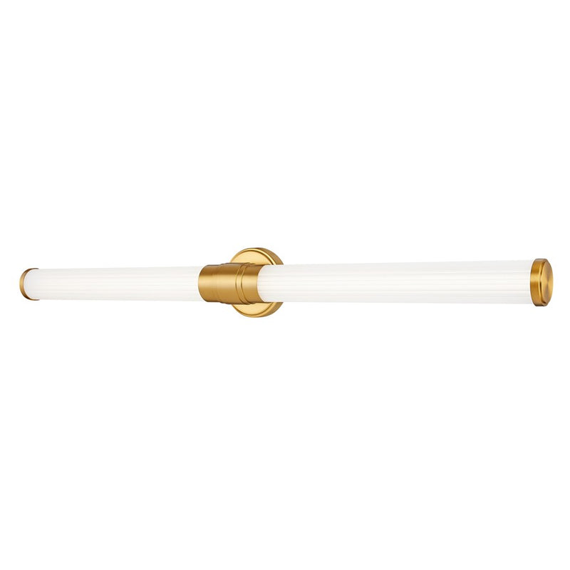 Z-Lite Warwick 1Lt 4" LED Vanity/40W, Modern Gold/Opal White - 1020-40W-MGLD-LED