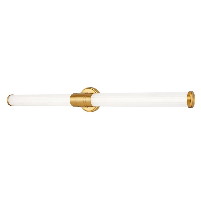 Z-Lite Warwick 1Lt 4" LED Vanity/40W, Modern Gold/Opal White - 1020-40W-MGLD-LED