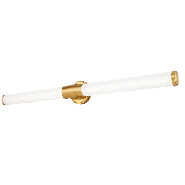 Z-Lite Warwick 1Lt 4" LED Vanity/40W, Modern Gold/Opal White