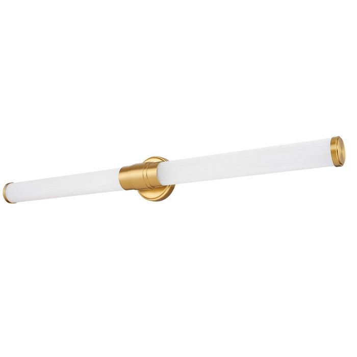 Z-Lite Warwick 1Lt 4" LED Vanity/40W, Modern Gold/Opal White