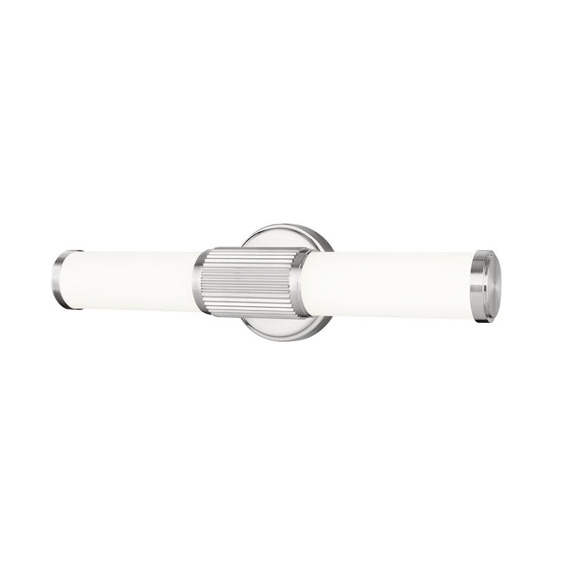 Z-Lite Solange 1 Light 4" LED Vanity/18W, Nickel/Opal White - 1021-18W-BN-LED