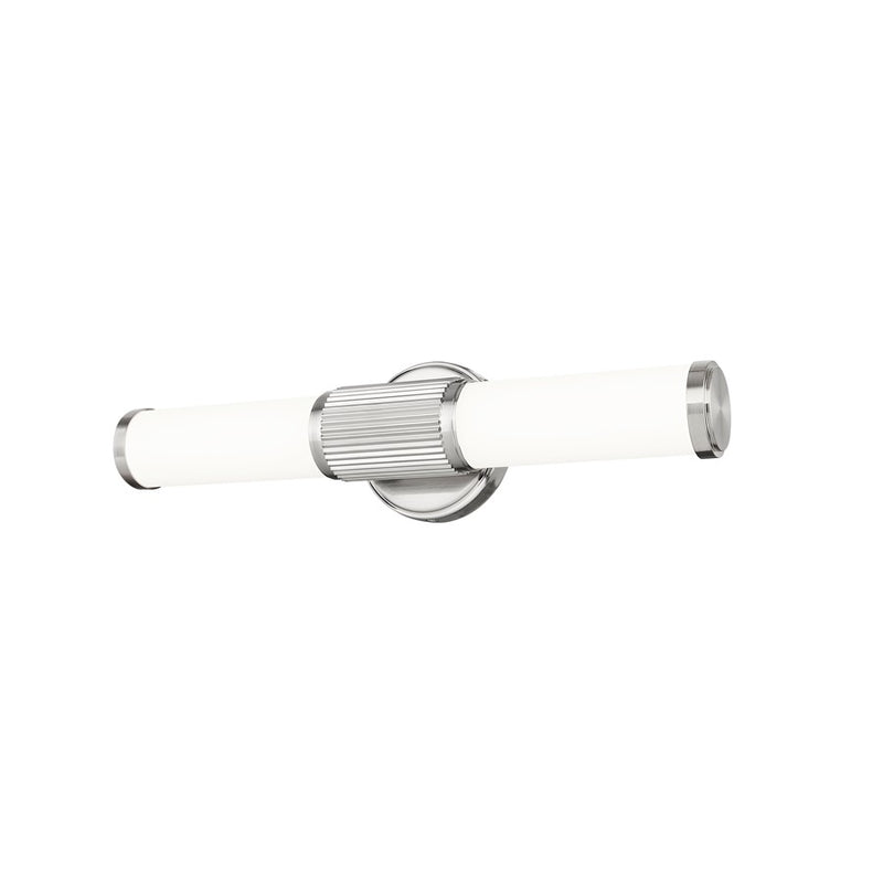 Z-Lite Solange 1 Light 4" LED Vanity 18W, Nickel/Opal White
