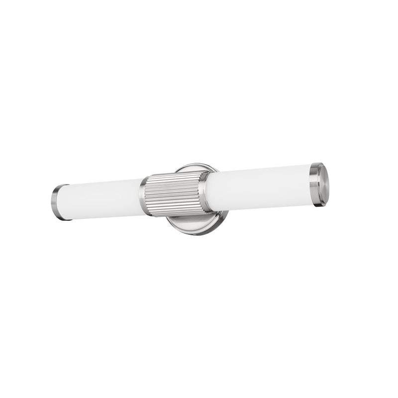 Z-Lite Solange 1Lt 4" LED Vanity/18W, Nickel/Opal White