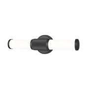 Z-Lite Solange 1 Light 4" LED Vanity/18W, Matte Black/Opal White - 1021-18W-MB-LED