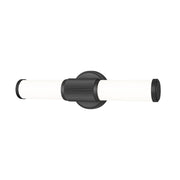 Z-Lite Solange 1Lt 4" LED Vanity/18W, Matte Black/Opal White - 1021-18W-MB-LED