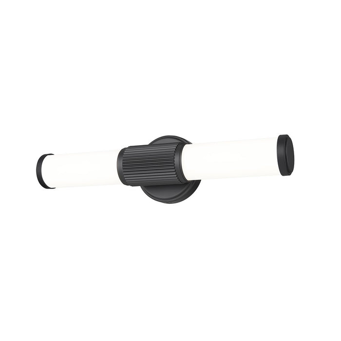 Z-Lite Solange 1 Light 4" LED Vanity 18W, Matte Black/Opal White