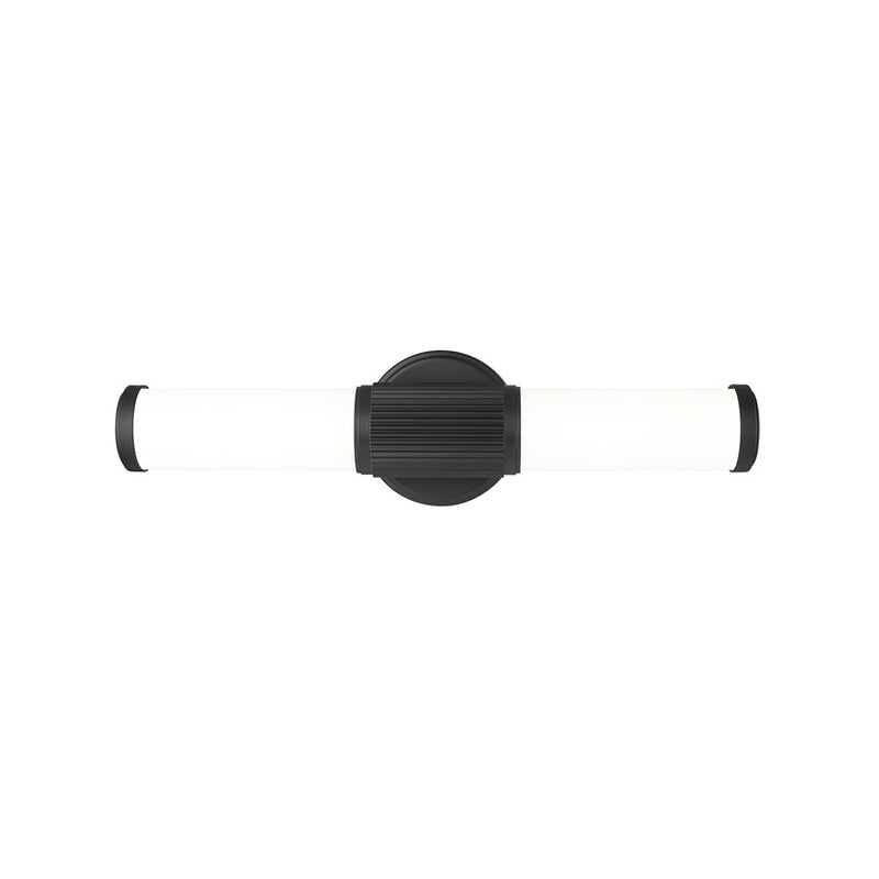 Z-Lite Solange 1 Light 4" LED Vanity 18W, Matte Black/Opal White