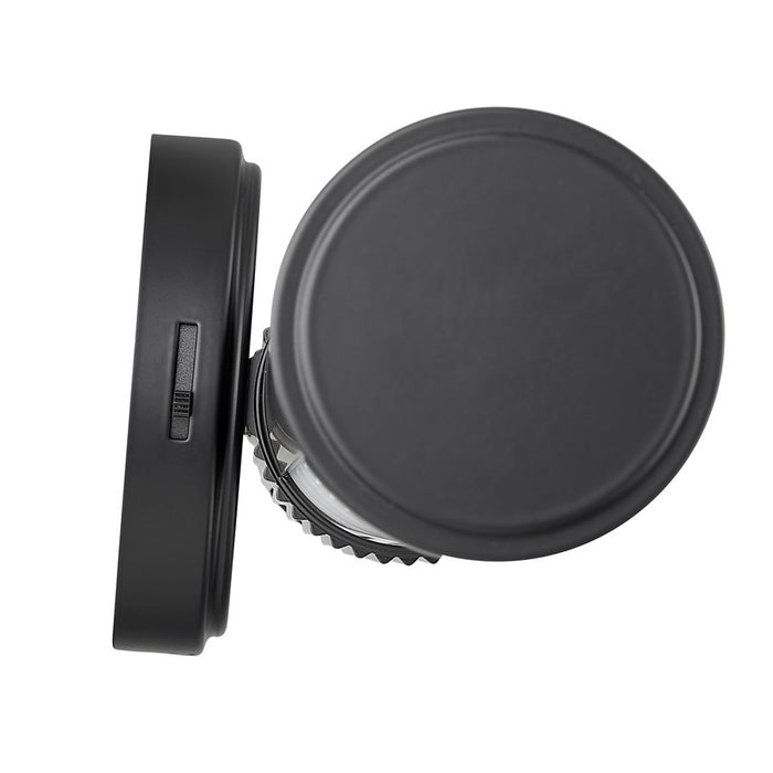 Z-Lite Solange 1 Light 4" LED Vanity 18W, Matte Black/Opal White