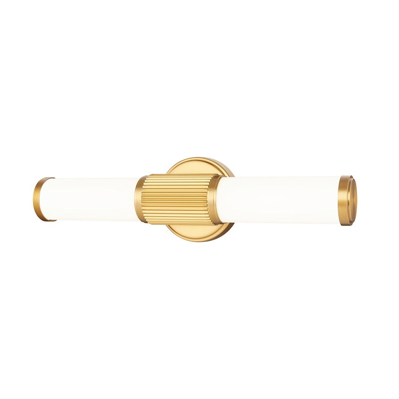 Z-Lite Solange 1 Light 4" LED Vanity/18W, Modern Gold/Opal White - 1021-18W-MGLD-LED