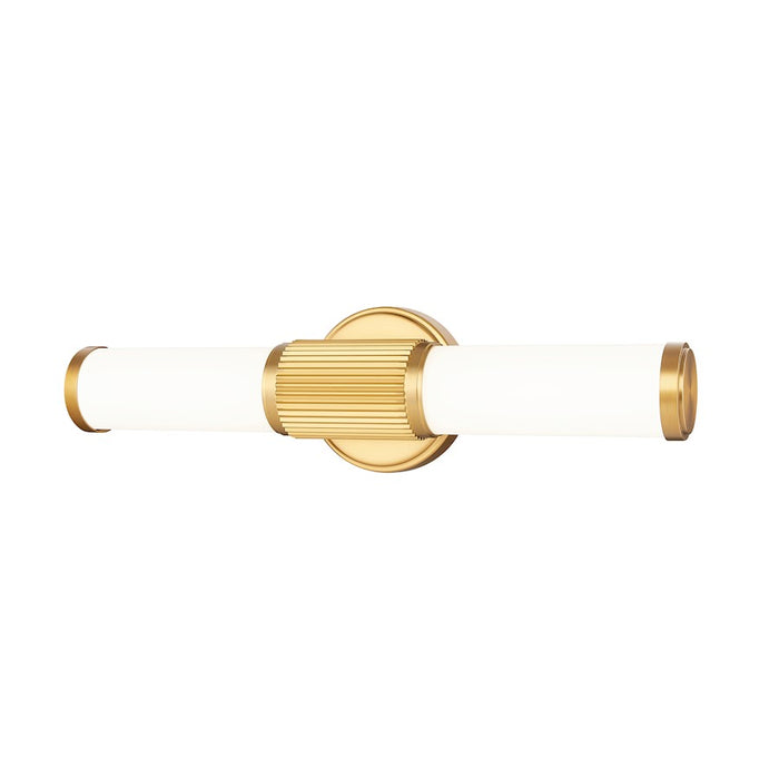 Z-Lite Solange 1 Light 4" LED Vanity/18W, Modern Gold/Opal White - 1021-18W-MGLD-LED