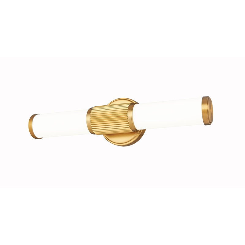 Z-Lite Solange 1 Light 4" LED Vanity 18W, Modern Gold/Opal White