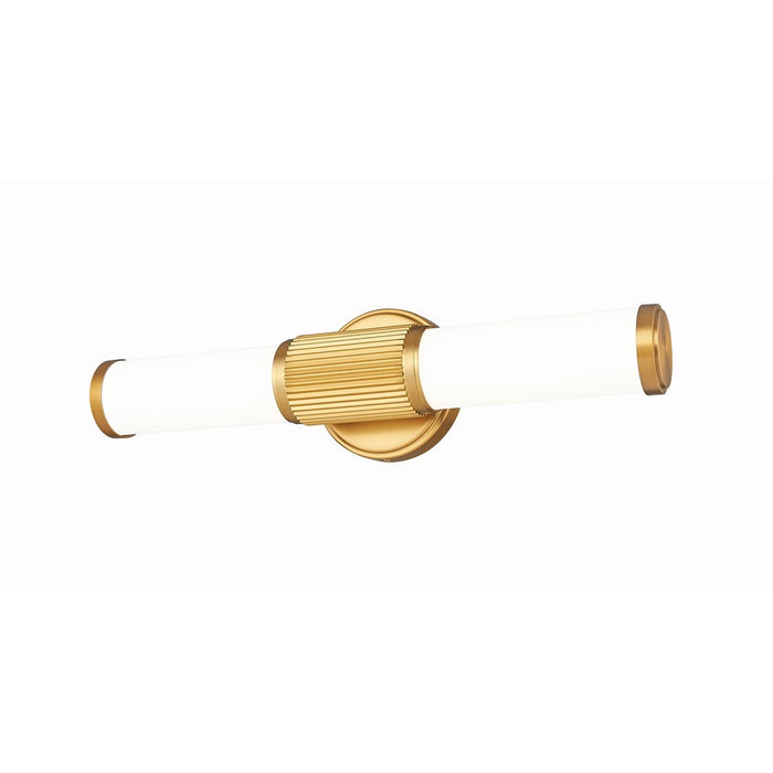 Z-Lite Solange 1 Light 4" LED Vanity 18W, Modern Gold/Opal White