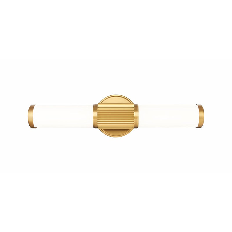Z-Lite Solange 1Lt 4" LED Vanity/18W, Modern Gold/Opal White