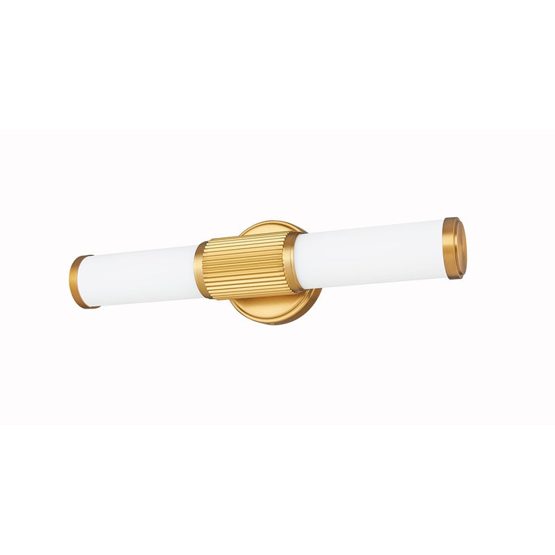 Z-Lite Solange 1 Light 4" LED Vanity 18W, Modern Gold/Opal White