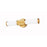 Z-Lite Solange 1 Light 4" LED Vanity 18W, Modern Gold/Opal White