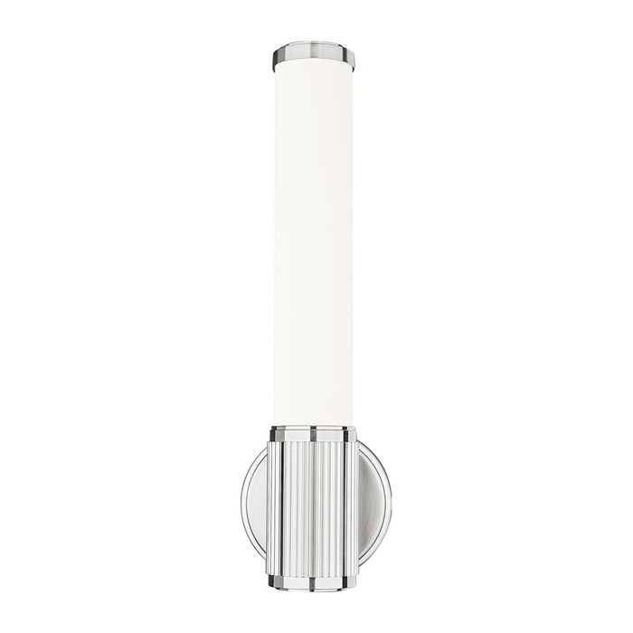 Z-Lite Solange 1 Light 4" Wall Sconce, Brushed Nickel/Opal White